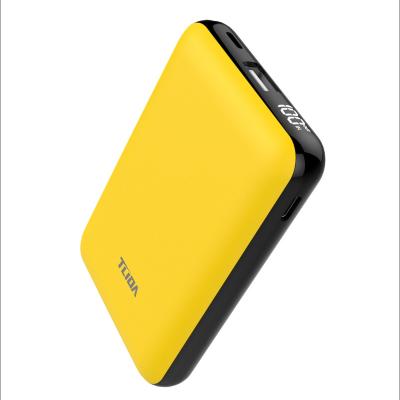 China Portable Fast Charging Support 10000mah Mini Charging LED Power Bank for sale