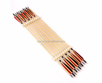 China Hunting Wooden Horse Bow Turkey Feather Arrows for sale