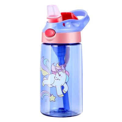 China Bpa Free Viable Kids 500ml Kids Straw Tritan Plastic Water Bottles For Kids for sale