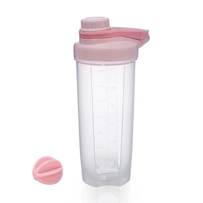 China Custom wholesale bpa free protein 700ml shaker bottle viable with twist off lid for sale