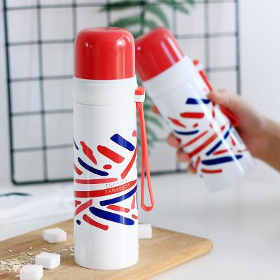 China New Design Durable Shiny Paint 350ml/500ml Double Wall 304 Stainless Steel Kids Vacuum Thermal Flask With Bullet Lid for sale