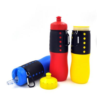 China 500ml Sustainable Collapsible Sports Silicone Water Bottle for sale