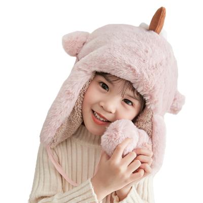 China COMMON Winter Hats Kids Fuzzy Warm Hats Ski Adults Baby Fur Winter Hats for sale