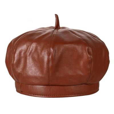 China Fashion French Berets Spread Women's Hat Custom Women's Wholesale Leather Beret Hat for sale