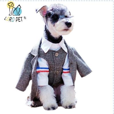 China New Formal Dog Tuxedo French Bulldog Dog Coat CostumesDog Formal Tuxedo Lovely Viable Suit Jacket With Black Bow Tie for sale