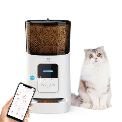 China Viable Promotional Voice Recording Automatic Pet Food Dispenser 6L Wifi Smart Automatic Pet Feeder for sale