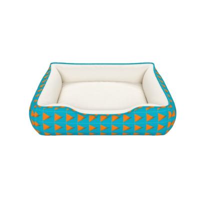 China Travel Rectangle Washable Luxury Dog Sofa In Living Room Pet Bed Waterproof Luxury for sale