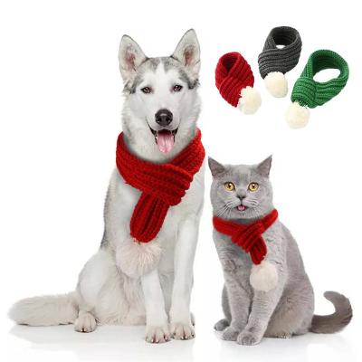 China New Year Christmas Cat Puppy Knitting Thicken Neck Adjustable Cheap Adjustable Knitted Scarf for sale