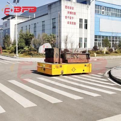 China Industrial Sized Transfer 50ton Electric Vehicle Electric Transfer Cart For Car Body Dies Handling for sale