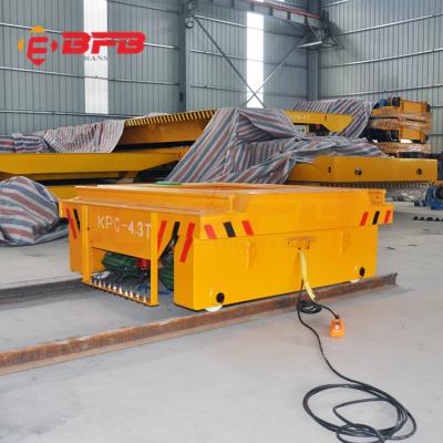 China Storage warehouse / heavy duty sliding table 10T industry field large wire rail carry bogie for sale for sale