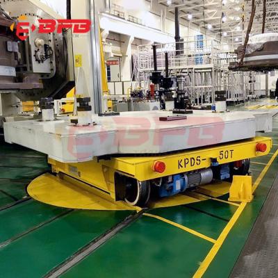 China Indoor Interbay Electric Rail Transport Transfer Turntable Cross Railway Turntable For Rail Trolley for sale