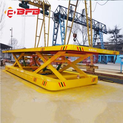 China Customized Warehouse Automate Electric Scissor Lifting Transfer Cart Platform for sale