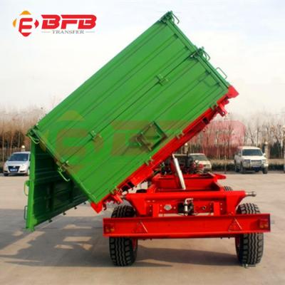 China Industrial Sized Hydraulic Welded Full Farm Tractor Grain Trailer Strong Farm for sale