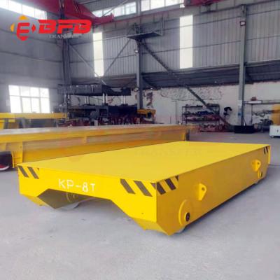 China 3000kg Warehouse Goods Non Transport Power Trolley Hand Flat Cart On Rail for sale