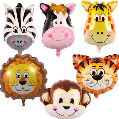 China Beautiful colorful layout party decoration venue birthday balloons big cartoon movie animal main foil balloons for sale