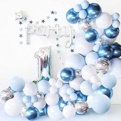 China Announcing Toy Baby Shower Gender Reveal Party Balloons Decoration Balloons Blue Balloon Arch Garland Kit for sale