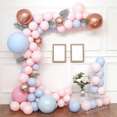 China Advertising Toy Amazon Hot Sale Macaron Latex Balloon Arch Children's Birthday Party Wedding Theme Balloon Combination for sale