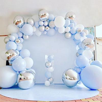 China Advertising Toy Hot Sale Latex 10Inch Sea Color Birthday Party Theme Birthday Party Decoration Balloons Fiesta For Blue Globos Parties for sale