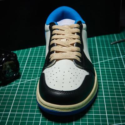 China Damping New Release Brand Logo Shoes Fragment OG Joy Genuine Leather Travis Scott Air Quality Reverse Mocha Basketball Sneakers for sale