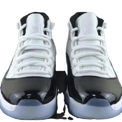 China Famous cool navy gray male and female retro fashion trend designer basketball shoes 11s 11 in black and white sports shoes size 36-47 for sale