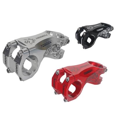 China Stem 31.8mm*60mm Red/Black/Silver -17degree Bicycle Road Bike TOSEEK Mountain Road Bike Stem Bicycle Parts for sale