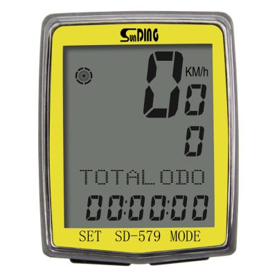 China Hot Selling Bike Computer Bicycle Tachometer Rainproof Cable 1 Recycling Odometer for sale