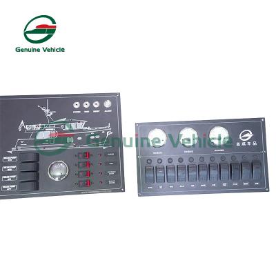 China Marine Boat Yacht RV Car Custominelzed Marine Fit Waterproof Alarm Circuit Breaker Electrical Panel for sale