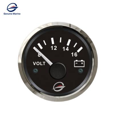 China Marine Caravan RV Boat RV DC Marine Car 12V Round Analog DC Voltmeter Gauge for sale