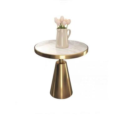 China Modern Art Round Stainless Steel Multifunctional Marble Coffee Table for sale