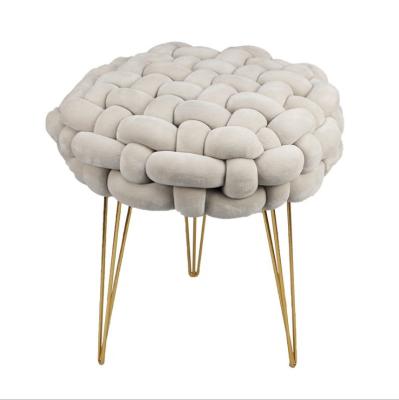 China Soft Hot Selling Creative Hand - Woven Living Room Stool for sale