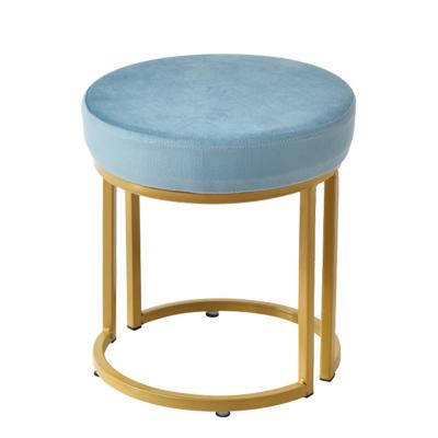 China Adjustable simple creative living room (other) fabric metal legs leisure comfortable stool for sale