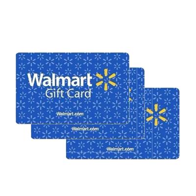 China Hot Sale Plastic 100 Recharge Card US Dollar Walmart Gift Steam Wallet Card for sale