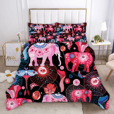 China Anti-pilling Cute Cartoon Pattern 3D Printed 3pcs Bedding Sets Duvet Cover Sets Pillowcases Textiles Dropshopping Home Wholesale for sale