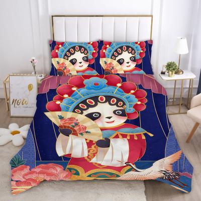 China Leave Anti-pilling Tropical Pattern 3D Printed 3pcs Bedding Sets Duvet Cover Sets Pillowcases Home Textiles Dropshopping Wholesale for sale