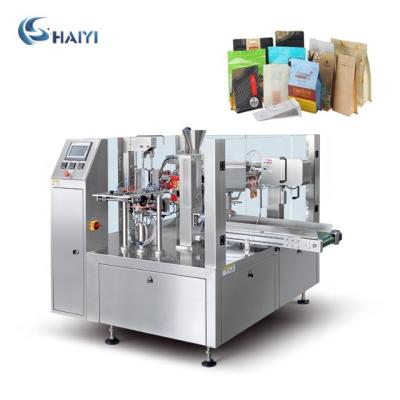 China Automatic Food Pouch Packing Sealing Machine Rotary Bagger For Bag Package for sale