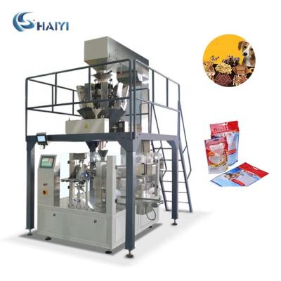 China Fully Automatic Rotary Pet Bag Cat Dog Puppy Food Food Premade Packing Machines for sale