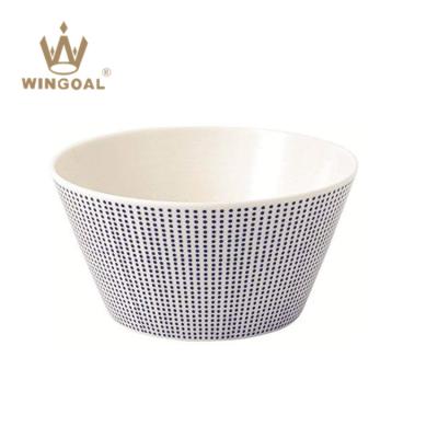 China Sustainable Hot Sale Color Glazed Blue Ceramic Bowl For Soups Cereal Or Salads Snacks for sale