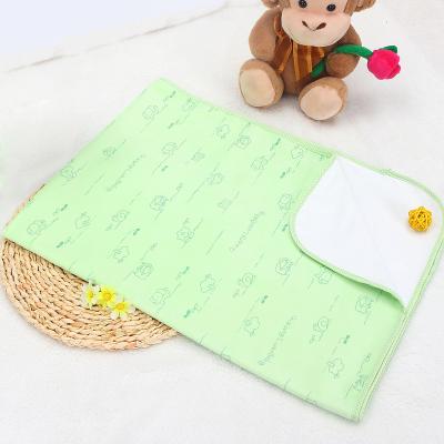 China Urine Mat One Side Usage Minky Baby Blanket Printed With TPU Waterproof Baby Urine Mat for sale