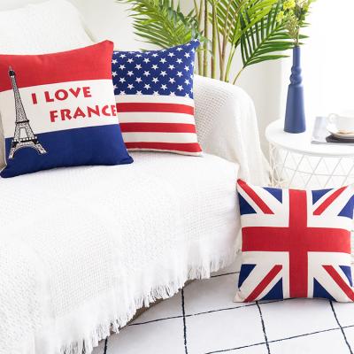 China 3D Styles Digital Printed Decorative Home Decor Anti-static Nordic Canvas Cushion Cover for sale