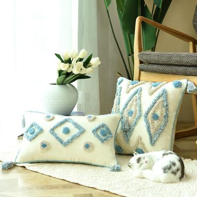 China Anti-Static Home Decor Macrame Pillow Case Boho Cushion Cover for sale