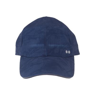 China COMMON unconstructed curved brim 5 panel sports baseball cap quick dry running hat without stitch for sale