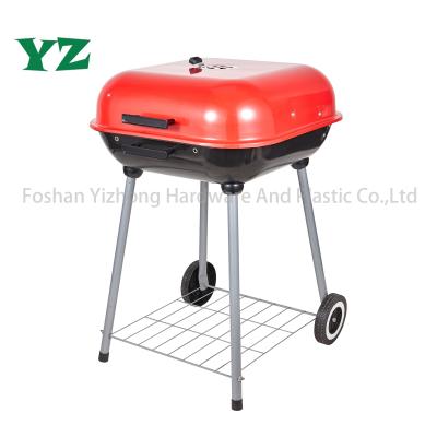 China YZ Cart Square Shape Charcoal BBQ Grill for sale