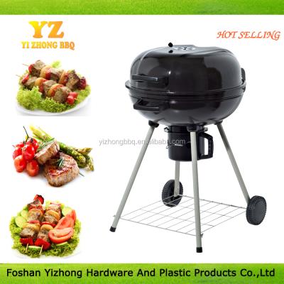 China Adjustable Height 22 Inch Porcelain Enameled Charcoal Barbecue Grills for sale