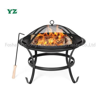 China Easily Assembled YZ 22inch Garden Around Black Fire Pit for sale