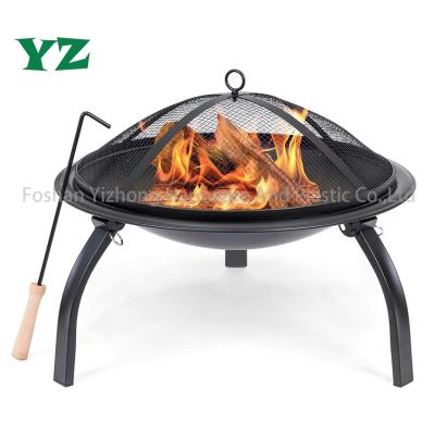 China YZ 56x56x42cm Garden Single Folding Oven Collapsible Firewood Rack Portable Fire Burning Pit Outdoor for sale