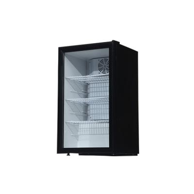 China Single-temperature SC-98 Mini Beverage Fridge Display Cooler Back Bar Beer Bottle Showcase Refrigerator Freezer for sale