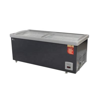 China 700L COMPRESSOR Commercial Deluxe Island Freezer Combo Deep Freezer For Supermarket SCWD4-700F for sale