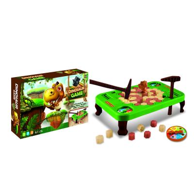 China Big Money Saving Plastic Dinosaurs Two-Person Kids Battle Puzzle Parent-child Building Block Interactive Training Toys for sale