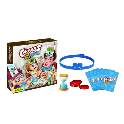 China New Plastic Children's Parent-child Toys Interactive Family Card Games Card Board Games Originality Guessing Toys For Table Game for sale