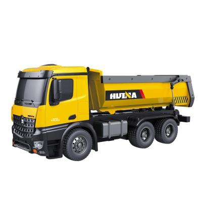 China HUINA RC Model TOYS 1573 1/14 10CH Combine RC Dump Trucks Engineering Remote Control Construction Car Vehicle Toy RTR RC Truck Gift For Boy for sale